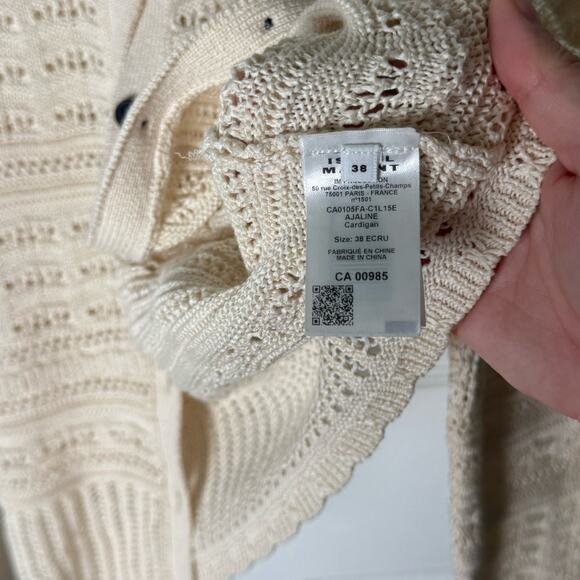 Isabel Marant Ajaline Cardigan in Ecru 38/6 - Picture 9 of 10